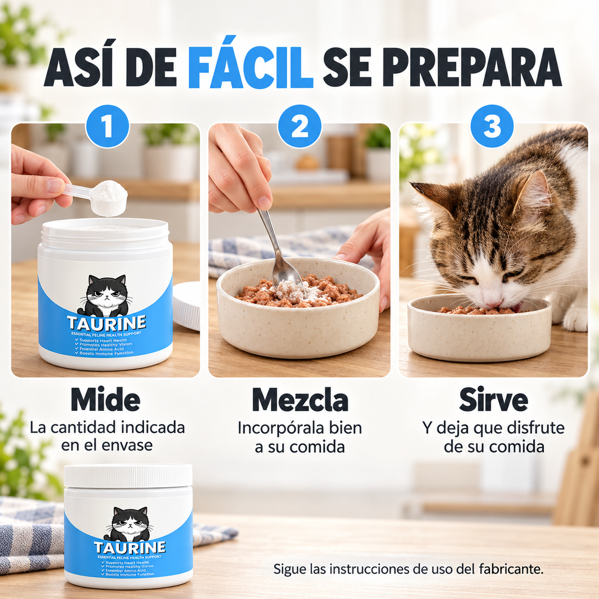 Taurina para Gatos Feluna